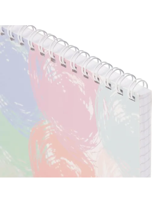 Блокнот А5,80л,кл,греб.верх,обл.мат.лам. Attache Selection Pastel Круги