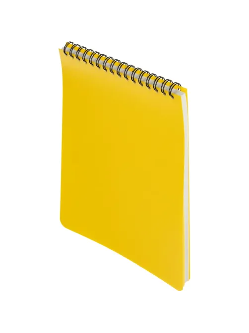 Блокнот А5,60л,кл,спир,пласт.обл,тонир.бл. Attache Bright colours Желтый