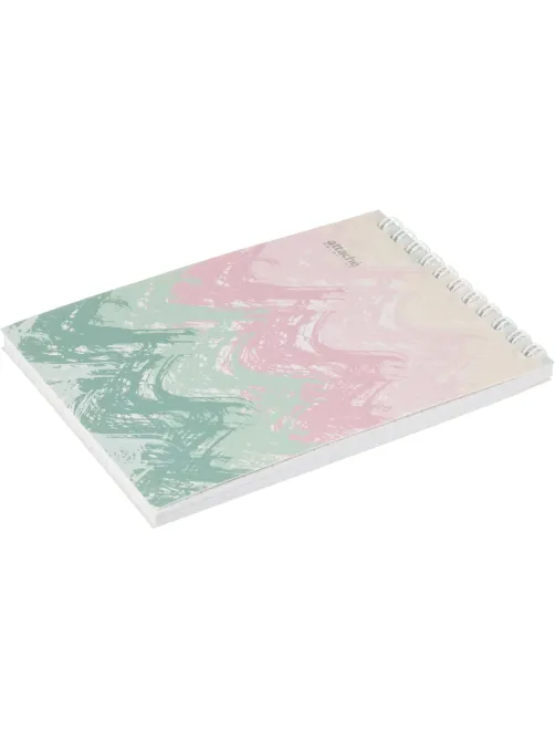 Блокнот А6,60л,кл,греб.верх,обл.мат.лам. Attache Selection Pastel Волны