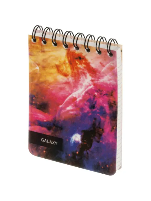 Блокнот 120л,А6,Space Galaxy,белый