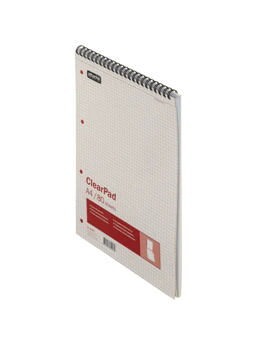 Блокнот 80л,без/лин,А4,Clear Pad,белый 60г/м