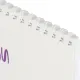 Блокнот А5 60л Attache Nature White flowers клет,65г,100%,греб,карт,ВД-лак