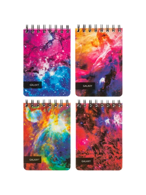 Блокнот 120л,А6,Space Galaxy,белый