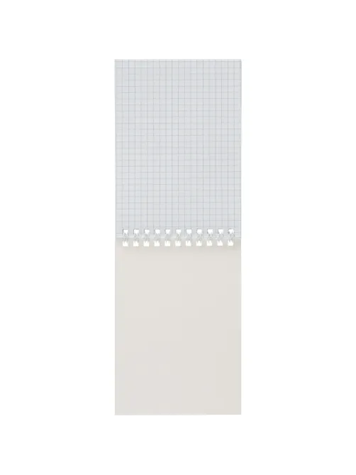 Блокнот А6 108x146,40л,гребень, картон,клетка, синяя