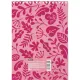 Блокнот А5 40л Attache Magenta клетка, 65г, бел.100% картон,греб,ВД-лак