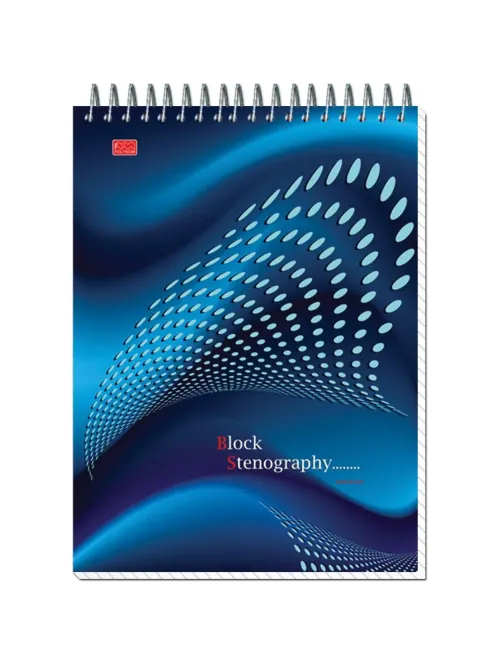Блокнот на спир.А5 60л.STENOGRAPHY 6с10 клетк 40 в асс.