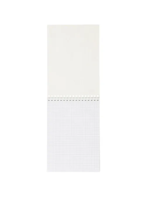 Блокнот А5 60л Attache Nature White flowers клет,65г,100%,греб,карт,ВД-лак