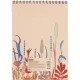 Блокнот А5 60л Attache Nature Beige flowers клет,65г,100%,греб,карт,ВД-лак