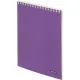Блокнот А5 60л Attache Metallic Фиолет клетка, греб, картон, фольга