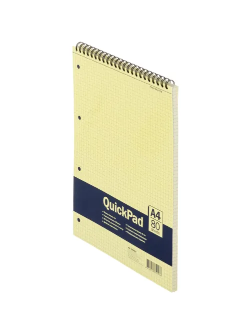 Блокнот 80л,кл,А4,Yellow Pad,спираль,тон.блок 70г/м