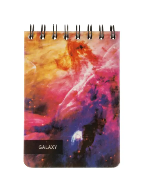 Блокнот 120л,А6,Space Galaxy,белый