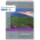 Блокнот А5,80л,клетка,метал.гребень,цв.обложка Природа 8с12 в ассорт