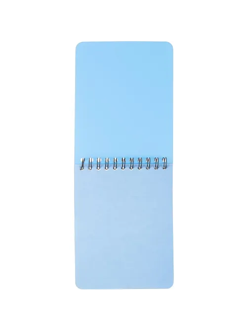 Блокнот А6,60л,кл,спир,пласт.обл,тонир.бл. Attache Bright colours Голубой