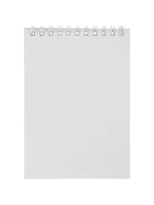 Блокнот А6 108x146,40л,гребень, картон,клетка, синяя