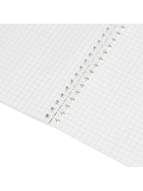 Блокнот А5 60л Attache Nature White flowers клет,65г,100%,греб,карт,ВД-лак