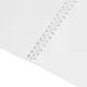 Блокнот А5 60л Attache Nature White flowers клет,65г,100%,греб,карт,ВД-лак
