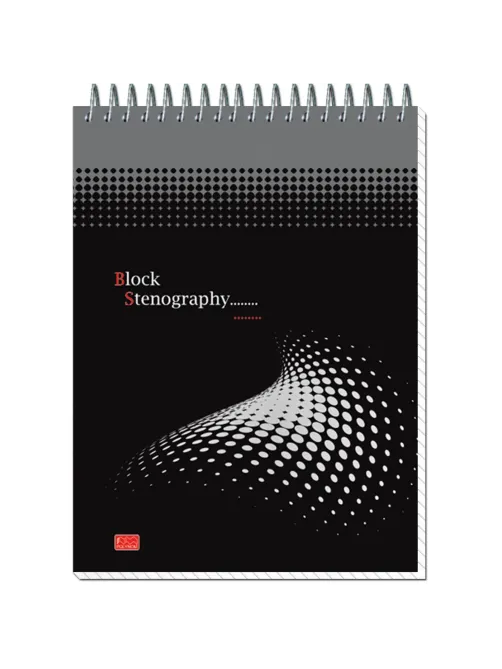 Блокнот на спир.А5 60л.STENOGRAPHY 6с10 клетк 40 в асс.