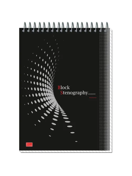 Блокнот на спир.А5 60л.STENOGRAPHY 6с10 клетк 40 в асс.