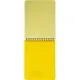 Блокнот А5,60л,кл,спир,пласт.обл,тонир.бл. Attache Bright colours Желтый