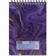 Блокнот А6,80л,кл,греб,карт.обл+УФ-лак Attache Selection FluidФиолетовый