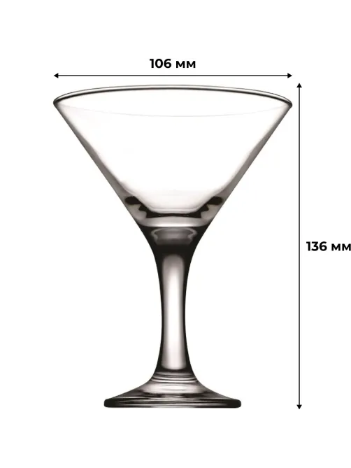 Бокал для мартини Бистро 190 мл. d=106 мм. h=136 мм. 12шт/уп