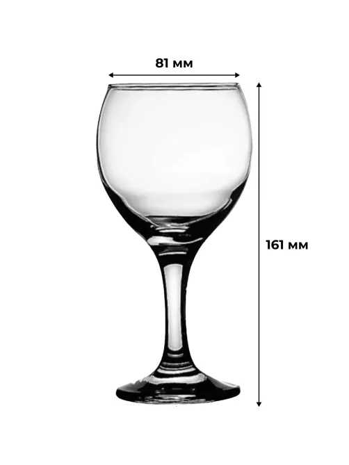 Бокал для вина Бистро 290 мл. d=81 мм. h=161 мм. 12шт/уп