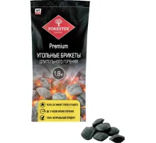 Брикет древесно-угольные длит горения для розжига, Forester,1,8кг, BC-930