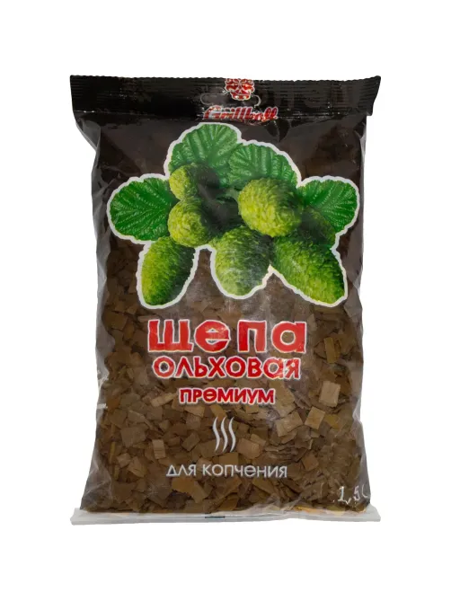 Щепа для копчения ольховая Grillkoff Премиум ,1,5 л., 110