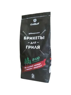 Брикет древесноугольный Grillkoff, 2 кг., 4