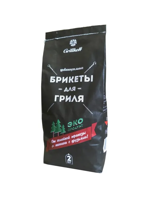 Брикет древесноугольный Grillkoff, 2 кг., 4