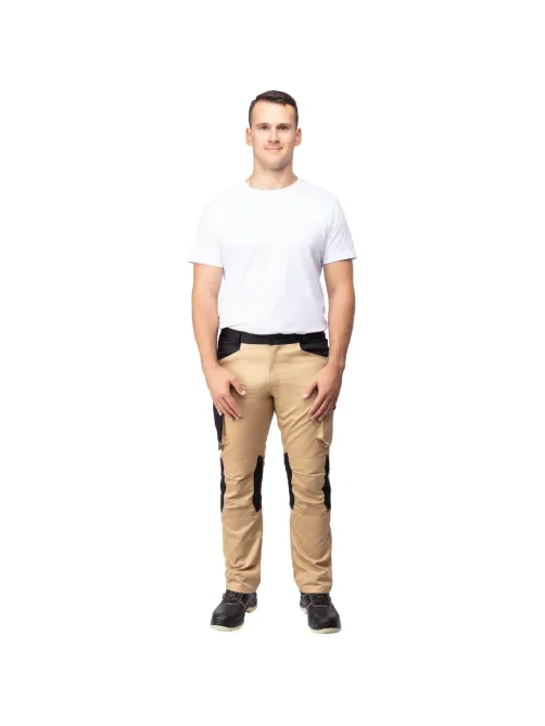 Брюки летние мужские MACH2 беж/черн р.M (арт. M2PA3BBTM)