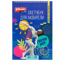 Скетчбук Комус Арт А4 (207x297 мм),20л,акварел бумага,200 г/м,ГОЗНАК,греб