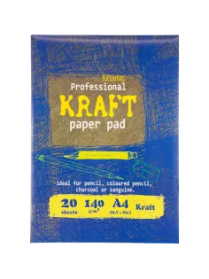Папка для рисования и эскизов Kroyter А4,20л,бл.крафт 140г,02656