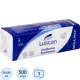 Салфетки бумажные Luscan 1 сл 24х24 белые 500 шт/уп