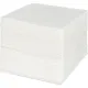 Салфетки бумажные Luscan 1 сл 24x24см белые 100штх4, спендер