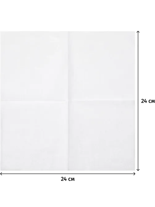 Салфетки бумажные BIG PACK 1сл.24х24 белые 600шт./уп