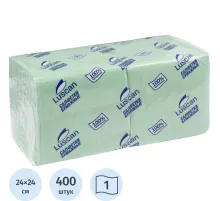 Салфетки бумажные Luscan Profi Pack 1сл24х24пастель салатовые 400 шт/уп