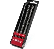 Набор буров по бетону 6/8/10x160 мм SDS-plus VIRA 564513
