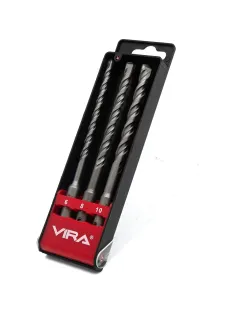 Набор буров по бетону 6/8/10x160 мм SDS-plus VIRA 564513