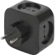 Разветвитель ЭРА SP-4-USB-B (4р 220V + 2xUSB 2400mA/без заземл/10А, черный)