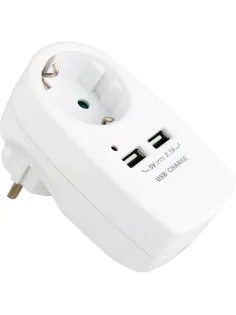 Переходник для розеток с USB портом СТАРТ С/А SA 1-ZD-2USB 10/60