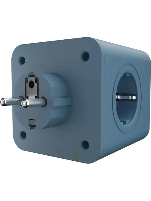 Тройник AGNI 4/220 + 2 USB + 1 Type C,синий(TP-WJ3U4E-C-blue)