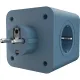 Тройник AGNI 4/220 + 2 USB + 1 Type C,синий(TP-WJ3U4E-C-blue)