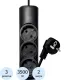 Удлинитель PROGIX PG323 3р/2м/3,5кВт/16А заземление, черный, КГ-ХЛ 3х1.5
