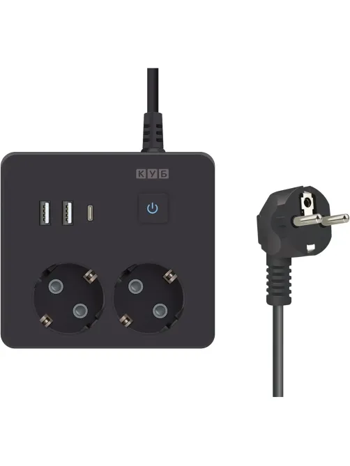 Удлинитель Power Cube, 2р,3USB, 3500 Вт, 16А,1.9 м, 3x1,0 черн.(PC-1B-2M)