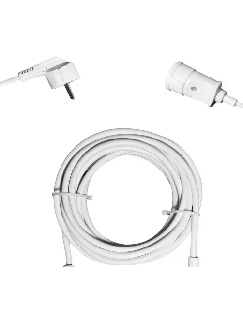 Удлинитель PROGIX PG110 1р/2м/1,5кВт/6А заземление, белый, ПВС 3х0.75