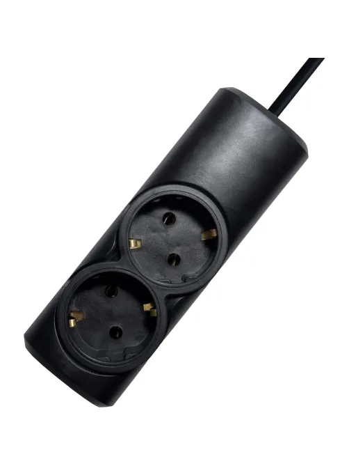 Удлинитель PROGIX PG215 2р/5м/2,2кВт/10А заземление, черный, ПВС 3х0.75