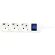 Удлинитель Power Cube 3р/5м с/з с выкл 16А бел (PC-5-5M)