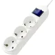 Удлинитель Power Cube 3р/1,5м с/з с выкл 16А бел (PC-5-1,5M)