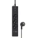 Удлинитель Power Cube, 3р/1.9м выкл.,3USB, 3.5кВт,16А,3x1,0 черн(PC-6B-2M)